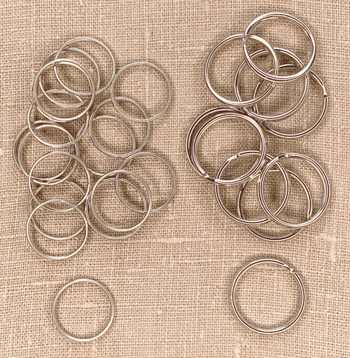 3 Pack - Jewelry Made By Me Large Split Rings 25/Pkg-Silver - 22190219