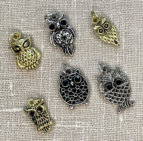 3 Pack Jewelry Made By Me Charms 6/Pkg-Owls 22190120