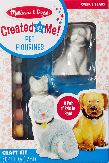 2 Pack Melissa & Doug Decorate-Your-Own Figurines Kit-Pet MDFIG-8866 - 000772088664