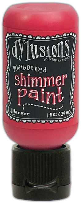 Dylusions Shimmer Paint 1oz-Postbox Red - DYU-74458 - 789541074458