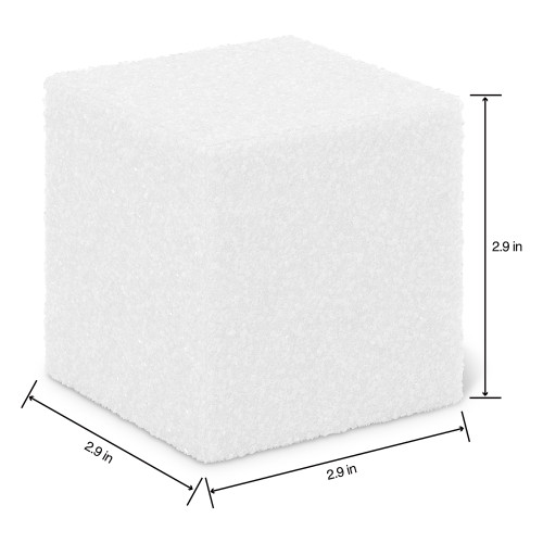 24 Pack - FloraCraft CraftFoM Cube Bulk Pack-2.9"X2.9"X2.9" - B333W