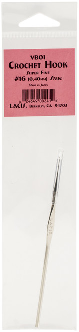 Lacis Steel Crochet Hook-Super Fine .4mm VB01 - 824649002412