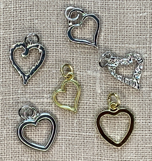 3 Pack Jewelry Made By Me Charms 6/Pkg-Heart P1581381