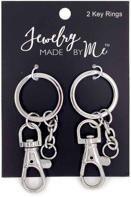 3 Pack - Jewelry Made By Me Key Ring 2/Pkg-Silver - 22190190 - 842702146927