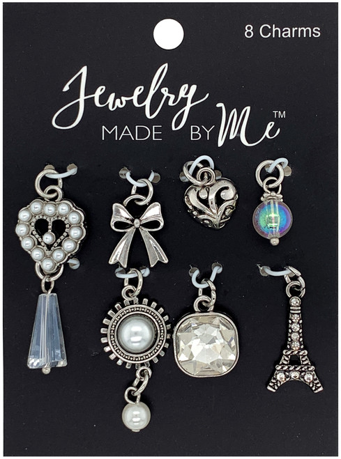 3 Pack Jewelry Made By Me Charms 8/Pkg-Heart 22190116 - 842702146675