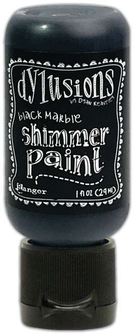 Dylusions Shimmer Paint 1oz-Black Marble DYU-74366 - 789541074366