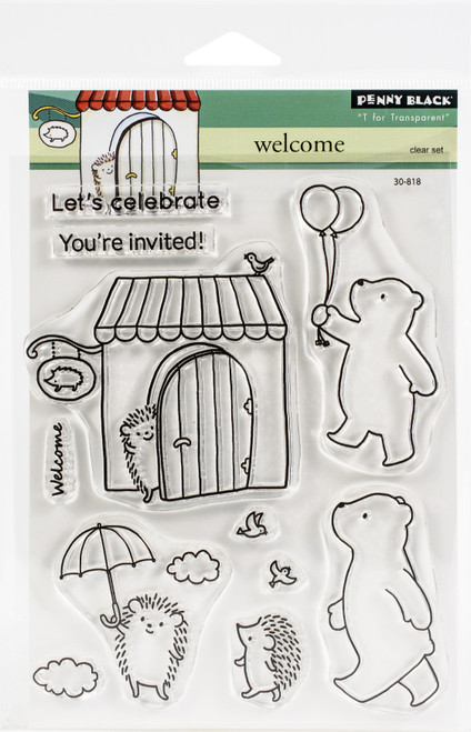 Penny Black Clear Stamps-Welcome PB30818 - 759668308187