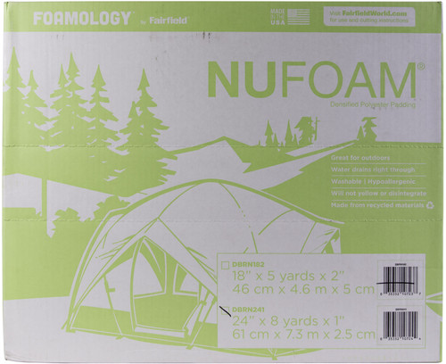 Fairfield Poly-Fil Nu-Foam Rolled-24"X1"X8yd - DBRN241