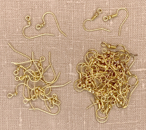 3 Pack - Jewelry Made By Me Earwire Fish Hook 56/Pkg-Gold - 22190224