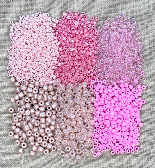 3 Pack Jewelry Made By Me Round Beads-Shades Of Pink 04190233