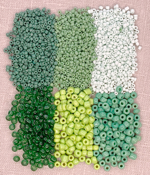 3 Pack Jewelry Made By Me Round Beads-Shades Of Green 04190235