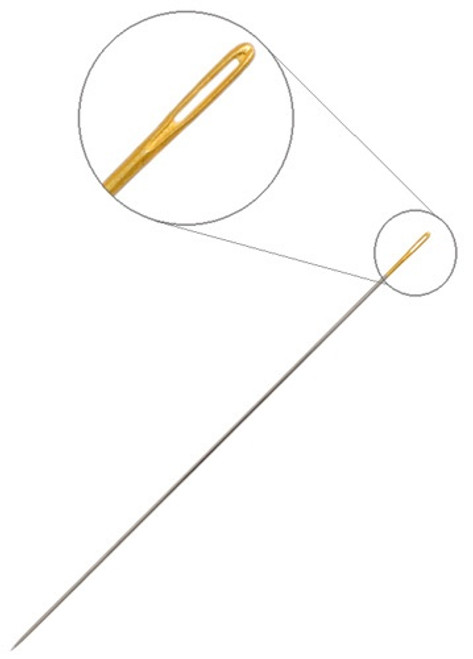 John Bead Beading Gold Eye Needle 7/Pkg-Size 10 - 74301015