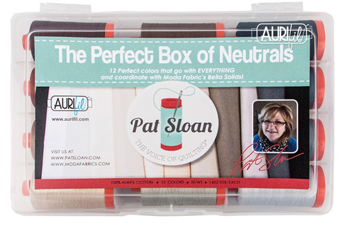 Aurifil Designer Thread Collection-The Perfect Box Of Colors By Pat Sloan PSCB5012 - 8057252102510