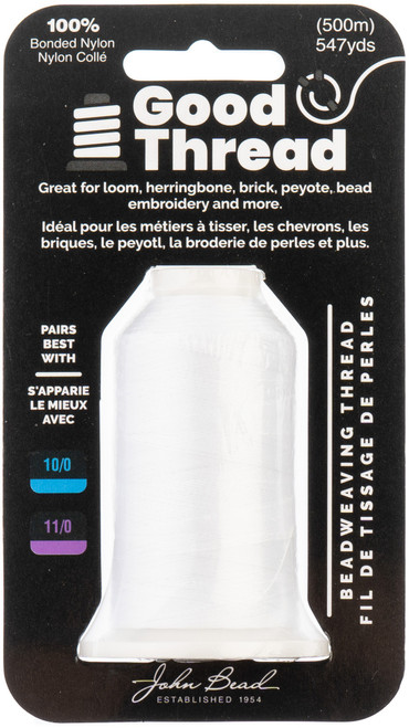 John Bead Good Thread 500m Spool-White - 7442WHT - 665772230651 John Bead Good Thread 500m Spool-White - 7442WHT - 665772230651