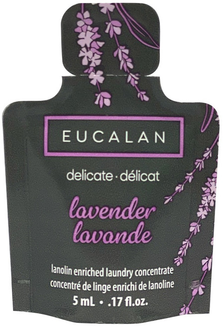 50 Pack - Eucalan Fine Fabric Wash Single Use Sample .17oz-Lavender - 50752 - 666884507525