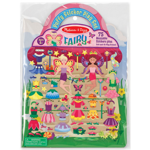 3 Pack Melissa & Doug Puffy Sticker Play Set-Fairy 75 stickers MD9414 - 000772094146