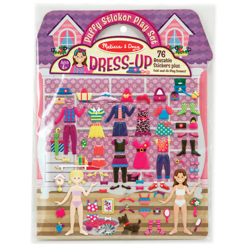 3 Pack - Melissa & Doug Puffy Sticker Play Set-Dress-Up 76 Stickers - MD2195 - 000772021951 3 Pack - Melissa & Doug Puffy Sticker Play Set-Dress-Up 76 Stickers - MD2195 - 000772021951