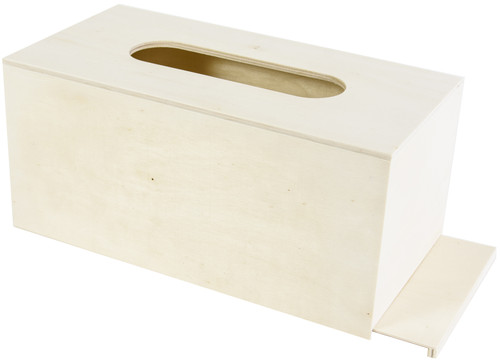 4 Pack Multicraft Wood Tissue Box-Rectangle WS339