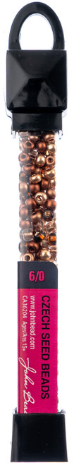 John Bead Czech Seed Beads 24g-6/0 Cooperaction Mix - 63210001-0165 - 623840858626