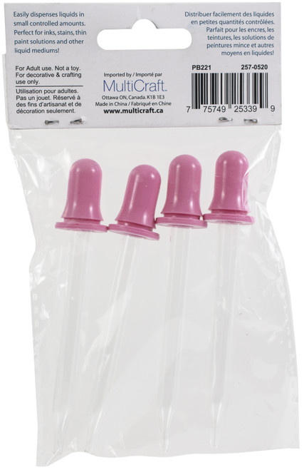 6 Pack - Craft Medley Glass Squeeze Droppers-4/Pkg - PB221