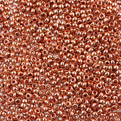 John Bead Czech Seed Beads 24g-11/0 Opaque Pink Metallic Solgel - 63210001-0856