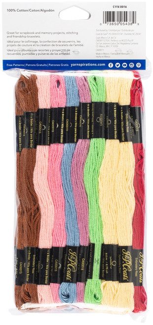 3 Pack Coats & Clark 6-Strand Embroidery Floss Value Pack 36/Pkg-Macaroons C11V0016