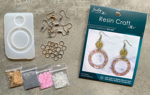 Jewelry Made By Me Resin Craft DIY Kit-Hoop Earrings RSMINIKT-18006 - 842702172483