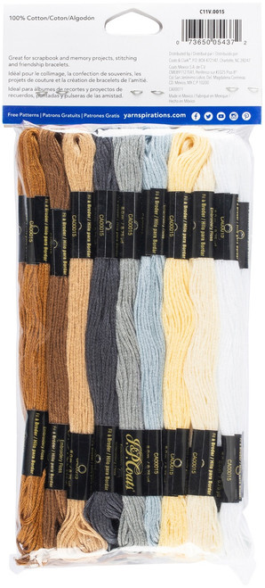 3 Pack - Coats & Clark 6-Strand Embroidery Floss Value Pack 36/Pkg-Hygge - C11V0015