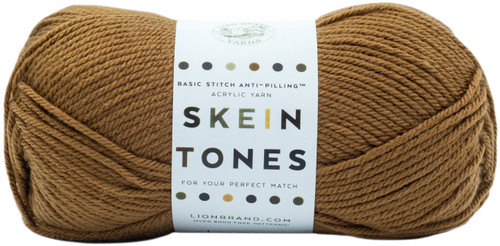 Lion Brand Basic Stitch Anti-Pilling Yarn-Skein Tones Nutmeg 202-124 - 023032078694