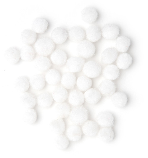 CousinDIY Pom-Poms 5mm 40/Pkg-White - A50026LK-00791