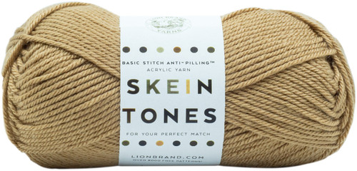 Lion Brand Basic Stitch Anti-Pilling Yarn-Skein Tones Hazelnut 202-122 - 023032078670
