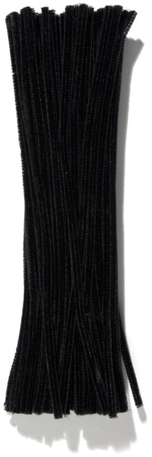 3 Pack - CousinDIY Chenille Stems 6mmx12" 100/Pkg-Black - 5A002F74-00483