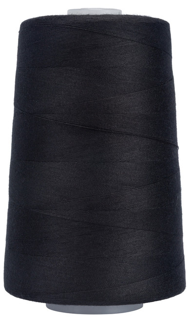 3 Pack - Coats Surelock Serging Thread 6,000yd-Black - 6116-0568