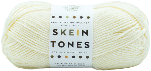 Lion Brand Basic Stitch Anti-Pilling Yarn-Skein Tones Ivory 202-099 - 023032078656