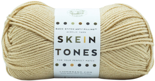 Lion Brand Basic Stitch Anti-Pilling Yarn-Skein Tones Almond 202-121 - 023032078663