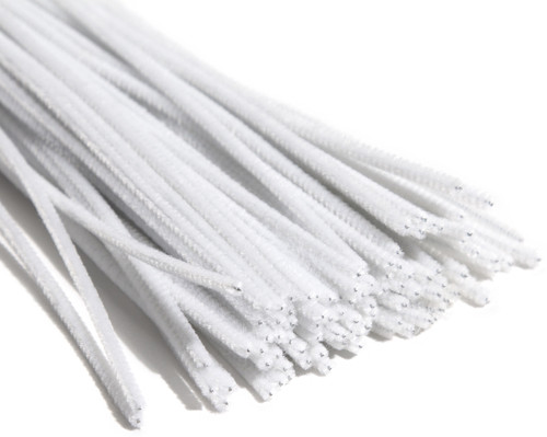 3 Pack - CousinDIY Chenille Stems 3mmx12" 100/Pkg-White - CHNST3MM-00484 3 Pack - CousinDIY Chenille Stems 3mmx12" 100/Pkg-White - CHNST3MM-00484