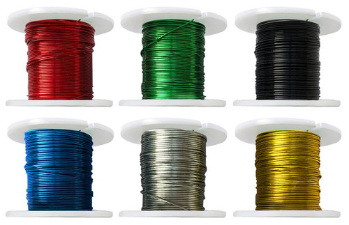 6 Pack Craft Medley Metallic Wire 28g 6/Pkg-Basic BD944-A