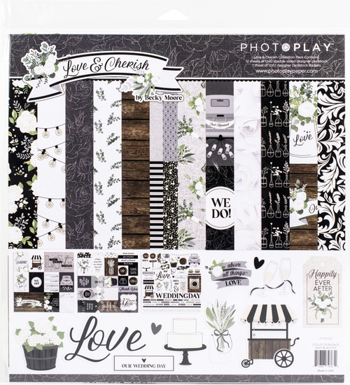PhotoPlay Collection Pack 12"X12"-Love & Cherish LAC2763 - 709388327630