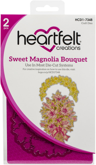 Heartfelt Creations Cut & Emboss Dies-Sweet Magnolia Bouquet HCD17348 - 817550026073