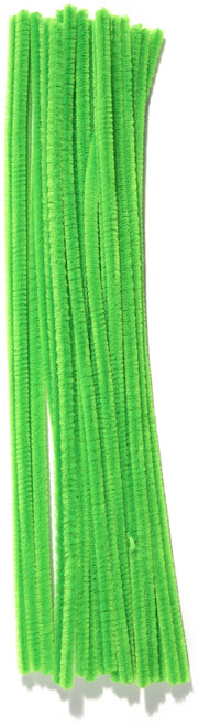 6 Pack - CousinDIY Chenille Stems 6mmx12" 25/Pkg-Emerald Green - 5A002F7Z-472