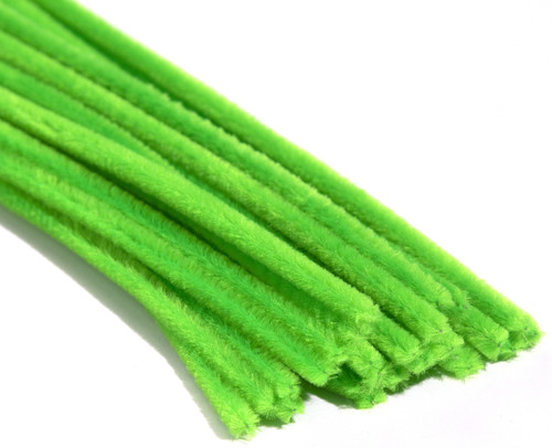 6 Pack CousinDIY Chenille Stems 6mmx12" 25/Pkg-Emerald Green CHNSTM6M-472