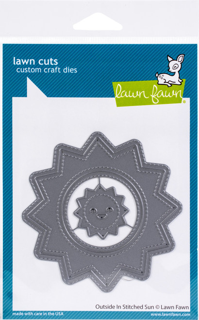 Lawn Cuts Custom Craft Die -Outside In Stitched Sun LF2531 - 789554573641