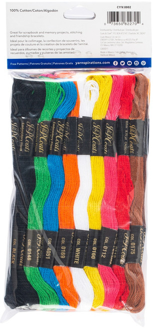 Coats & Clark 6-Strand Embroidery Floss Jumbo Pack 105/Pkg-Rainbow C11JV02