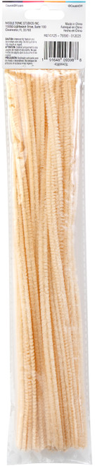 6 Pack - CousinDIY Chenille Stems 6mmx12" 25/Pkg-Beige - A50026L5-00478