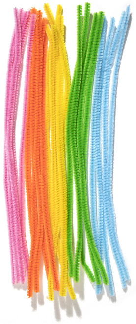 6 Pack - CousinDIY Chenille Stems 6mmx12" 25/Pkg-Multi-Colored - CHNSTM6M-00469