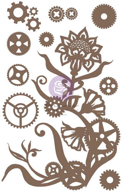 3 Pack Finnabair Decorative Chipboard-Steampunk Flowers, 13/Pkg 968892