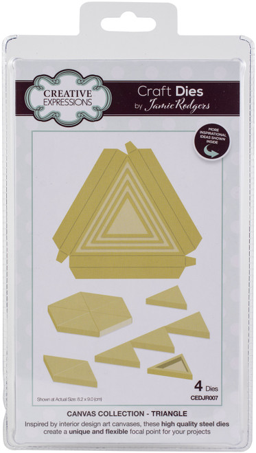 Creative Expressions Craft Dies By Jamie Rodgers-Canvas Collection: Triangle CEDJR007 - 5055305962046