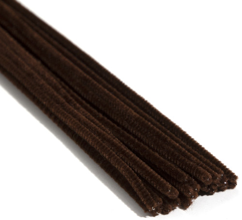 6 Pack - CousinDIY Chenille Stems 3mmx12" 25/Pkg-Brown - A50026L9-00486 6 Pack - CousinDIY Chenille Stems 3mmx12" 25/Pkg-Brown - A50026L9-00486
