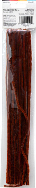 6 Pack - CousinDIY Chenille Stems 3mmx12" 25/Pkg-Brown - A50026L9-00486 6 Pack - CousinDIY Chenille Stems 3mmx12" 25/Pkg-Brown - A50026L9-00486