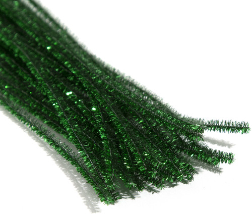 6 Pack CousinDIY Tinsel Stems 6mmx12" 25/Pkg-Green TNSLSTM-00894